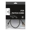 Gembird FTP kat.6 RJ45 patch kábel, 0.5m, fekete PP6-0.5M/BK