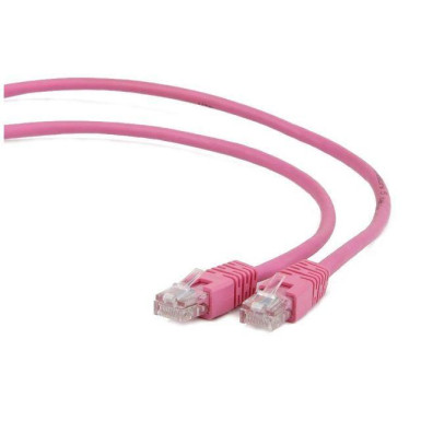 Gembird UTP kat.5e RJ45 patch kábel, 5m, rózsaszín PP12-5M/RO