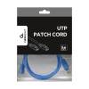 Gembird UTP kat.5e RJ45 patch k&aacute;bel, 1.5m, k&eacute;k PP12-1.5M/B