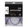 Gembird FTP kat.6 RJ45 patch kábel, 0.5m, ibolya PP6-0.5M/V