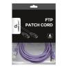 Gembird FTP kat.6 RJ45 patch k&aacute;bel, 3m, ibolya PP6-3M/V
