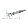 Gembird FTP stranded cable, cat. 5e, CCA 100m, gray FPC-5004E-L/100