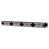Gembird 19'' patch panel 24 port 1U cat.6 with rear cable management, black NPP-C624CM-001