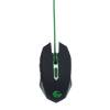Gembird gaming optical mouse 2400 DPI, 6-button, USB, black with green backlight MUSG-001-G