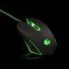 Gembird gaming optical mouse 2400 DPI, 6-button, USB, black with green backlight MUSG-001-G