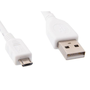 Gembird micro USB 2.0 cable AM-MBM5P 1m, white CCP-MUSB2-AMBM-W-1M