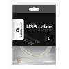 Gembird micro USB 2.0 cable AM-MBM5P 1m, white CCP-MUSB2-AMBM-W-1M