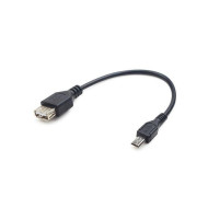 Gembird cable USB OTG AF to micro BM, 0,15 m A-OTG-AFBM-03