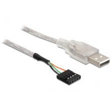 Delock kábel, USB 2.0-A apa - pin fejes 83078