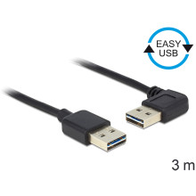 Delock EASY-USB 2.0-A apa  apa kábel, 90°-ban forgatott, 3 m 83466