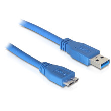 Delock Cable USB 3.0 Type A male  USB 3.0 Type micro B male 5 m 83502