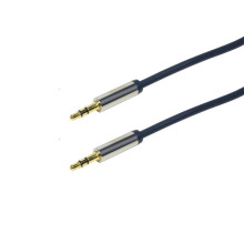 LogiLink Audio Cable 3.5 Stereo M/M, straight, 0.50 m, blue CA10050