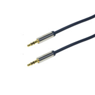 LogiLink Audio Cable 3.5 Stereo M/M, straight, 1.50 m, blue CA10150