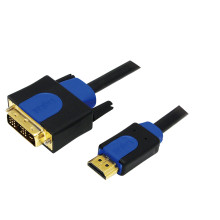 LogiLink HDMI - DVI kábel, 1m CHB3101