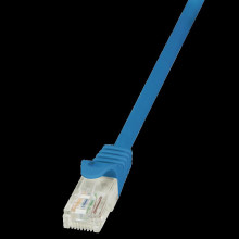 LogiLink CAT5e UTP Patch Cable AWG26 blue  0,25m CP1016U
