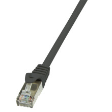 LogiLink CAT6 F/UTP Patch Cable EconLine AWG26 black 0,25m CP2013S
