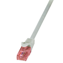 LogiLink CAT6 U/UTP Patch Cable PrimeLine AWG24 LSZH grey 0,50m CQ2022U