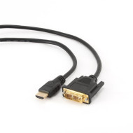 Gembird HDMI / DVI apa-apa kábel aranyozott csatlakozóval, 0.5m, bulk CC-HDMI-DVI-0.5M