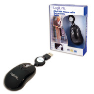 Logilink Mini USB egér visszahúzható kábellel ID0016