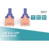 Digitus Premium CAT 6 UTP patch kábel, hossza: 0,5m, kék DK-1612-005/B