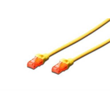 Digitus Premium CAT 6 UTP patch k&aacute;bel, hossza: 1,0m, s&aacute;rga DK-1612-010/Y