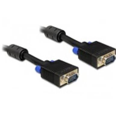 Delock VGA M/M video jelkábel 2m fekete Delock VGA M/M video jelkábel 2m fekete