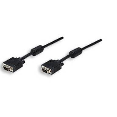 Manhattan monitor kábel, SVGA HD15 M/HD15 M 3m, ferrítmagos, fekete 317733 Manhattan monitor kábel, SVGA HD15 M/HD15 M 3m, ferrítmagos, fekete 317733