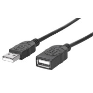 Manhattan Hi-Speed USB hosszabbító kábel A-A M/F 1,8m 338653