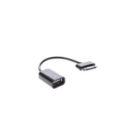 Techly USB OTG cable adapter for Samsung Galaxy Tab, black, 20cm 302914