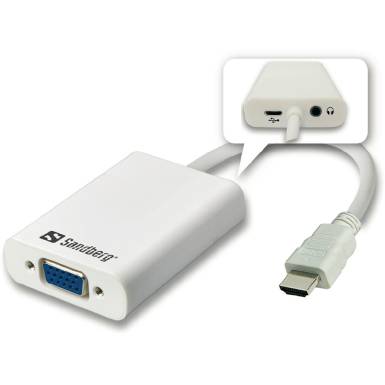Sandberg HDMI - VGA+Audio konverter 508-77 Sandberg HDMI - VGA+Audio konverter 508-77