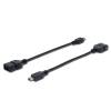 Assmann USB adapter kábel, OTG, mini B/M - A/F AK-300310-002-S