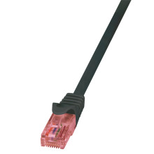 LogiLink CAT6 U/UTP Patch Cable PrimeLine AWG24 LSZH black 0,25m CQ2013U