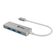 Sandberg konverter, USB-C -- 3 x USB 3.0 136-03