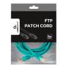 Kab UTP Patch árnyékolt 2m CAT5 FTP Zöld PP22-2M/G