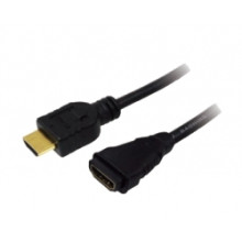 LOGILINK HDMI 1.4 kábel, HDMI apa/anya, arany, 2m CH0056
