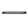 LOGILINK- Keystone Panel for 24 Keystone Jacks / Coupler, shielded, black NK4042