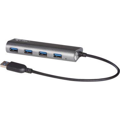 i-tec USB 3.0 Metal Charging HUB 4 Port with Power Adapter, 4x USB 3.0 Charging U3HUB448