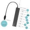 i-tec USB 3.0 Metal Charging HUB 7 Port with Power Adapter, 7x USB 3.0 Charging U3HUB778