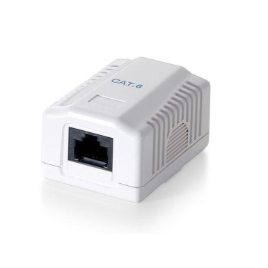 Equip fali aljzat, cat.6, 1x RJ45, fehér 235211