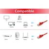 Equip U/UTP Cat6 patch kábel 0.5m piros 625427