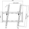 Equip LCD wall bracket 81-140cm(32-55) max 40kg VESA max 400x400 tilt 0-14 black 650311