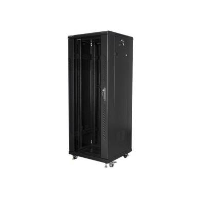 Lanberg 19'' szabadonálló rack szekrény32U/600x600mm fekete (üvegajtó) FF01-6632-12B Lanberg 19'' szabadonálló rack szekrény32U/600x600mm fekete (üvegajtó) FF01-6632-12B