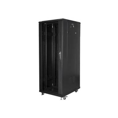 Lanberg 19'' szabadonálló rack szekrény32U/600x800mm fekete (üvegajtó) FF01-6832-12B Lanberg 19'' szabadonálló rack szekrény32U/600x800mm fekete (üvegajtó) FF01-6832-12B