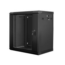 Lanberg 19'' fali rack szekr&eacute;ny 12U 600x450mm fekete (&uuml;vegajt&oacute;) WF01-6412-10B