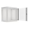 Lanberg 19'' fali rack szekr&eacute;ny 12U 600x450mm sz&uuml;rke (&uuml;vegajt&oacute;) WF01-6412-10S