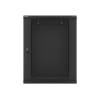 Lanberg 19'' fali rack szekrény 15U 600x600mm fekete (üvegajtó) WF01-6615-10B