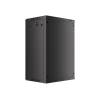 Lanberg 19'' fali rack szekrény 18U 600x450mm fekete (üvegajtó) WF01-6418-10B
