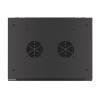 Lanberg 19'' fali rack szekrény 18U 600x450mm fekete (üvegajtó) WF01-6418-10B
