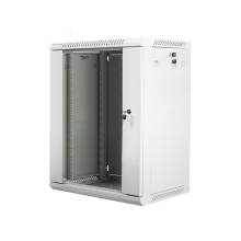 Lanberg 19'' fali rack szekr&eacute;ny 18U 600x450mm sz&uuml;rke (&uuml;vegajt&oacute;) WF01-6418-10S