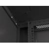 Lanberg 19'' fali rack szekrény 18U 600x600mm fekete (üvegajtó) WF01-6618-10B